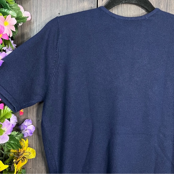 .!🌼3/$30🌼New York & Company Short Sleeve Sweater Top Size XL - Picture 12 of 14